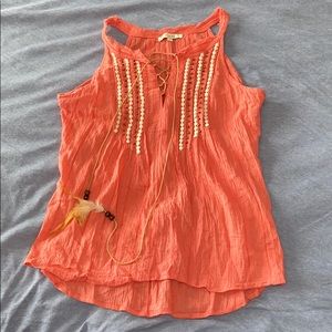 Miss Me Coral Tank Top Size Small